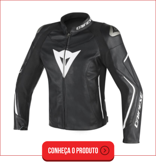 jaqueta de couro com proteção para motociclista