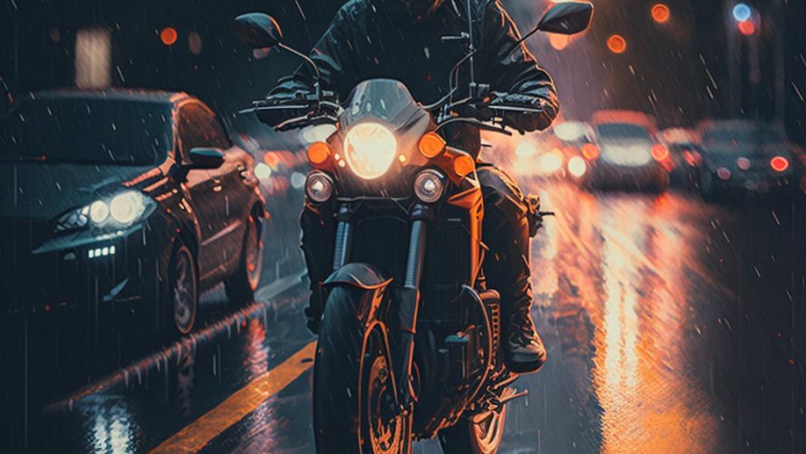 5 cuidados ao andar de moto na chuva