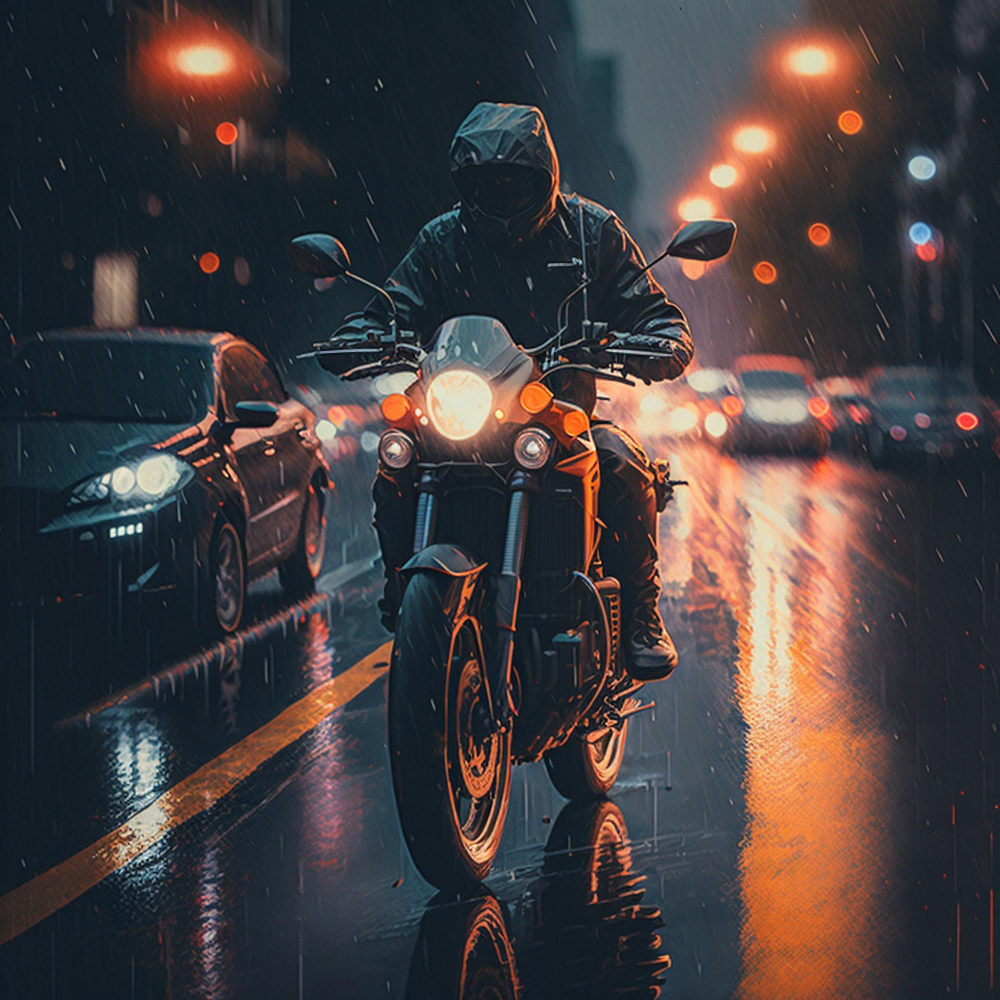 5 cuidados ao andar de moto na chuva